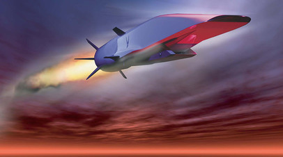 Модель разрабатываемой гиперзвуковой крылатой ракеты X-51A Waverider